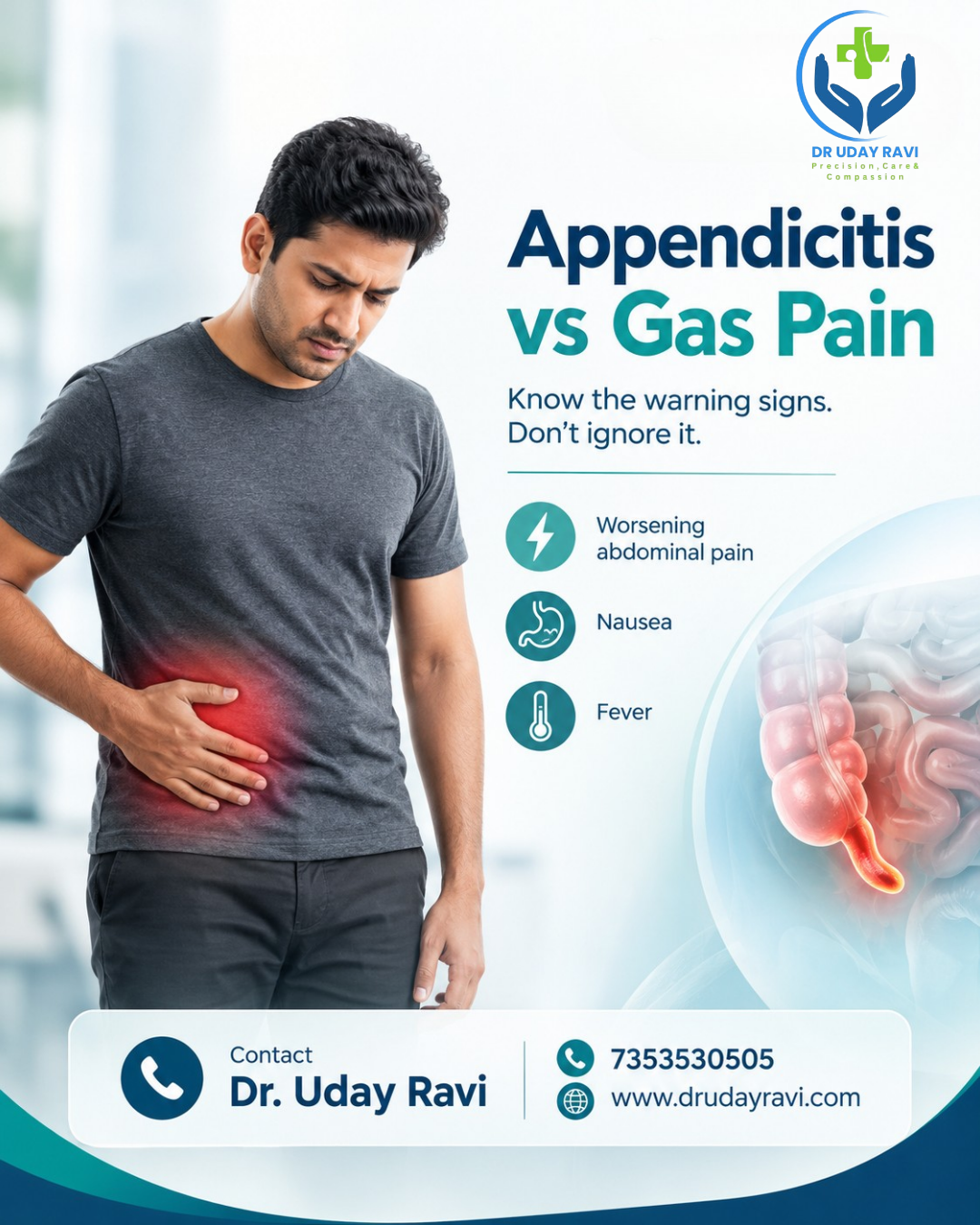 Appendicitis: How to Tell It's Not Just Gas Pain