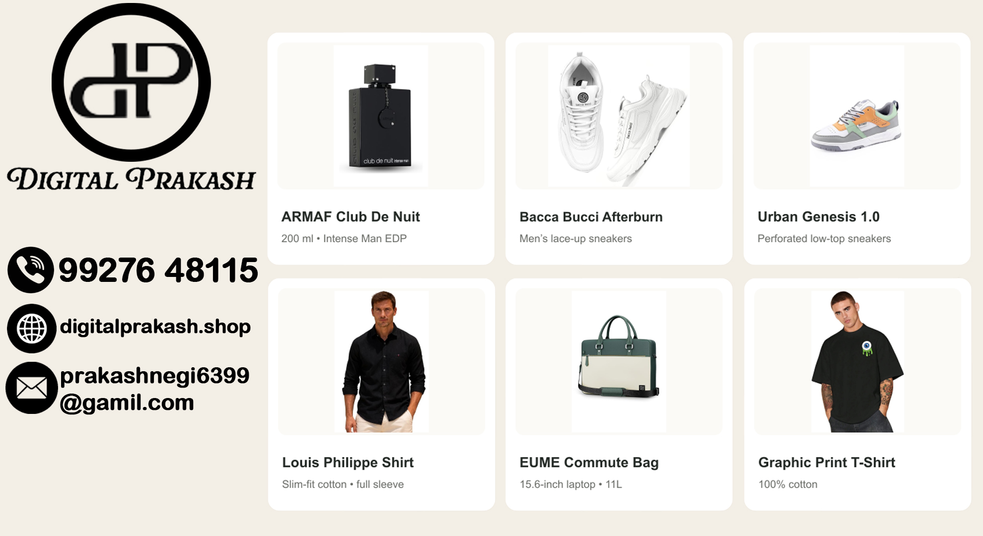 Digital Prakash Fashion & Lifestyle Store | Shoes, Perfume & Accessories
