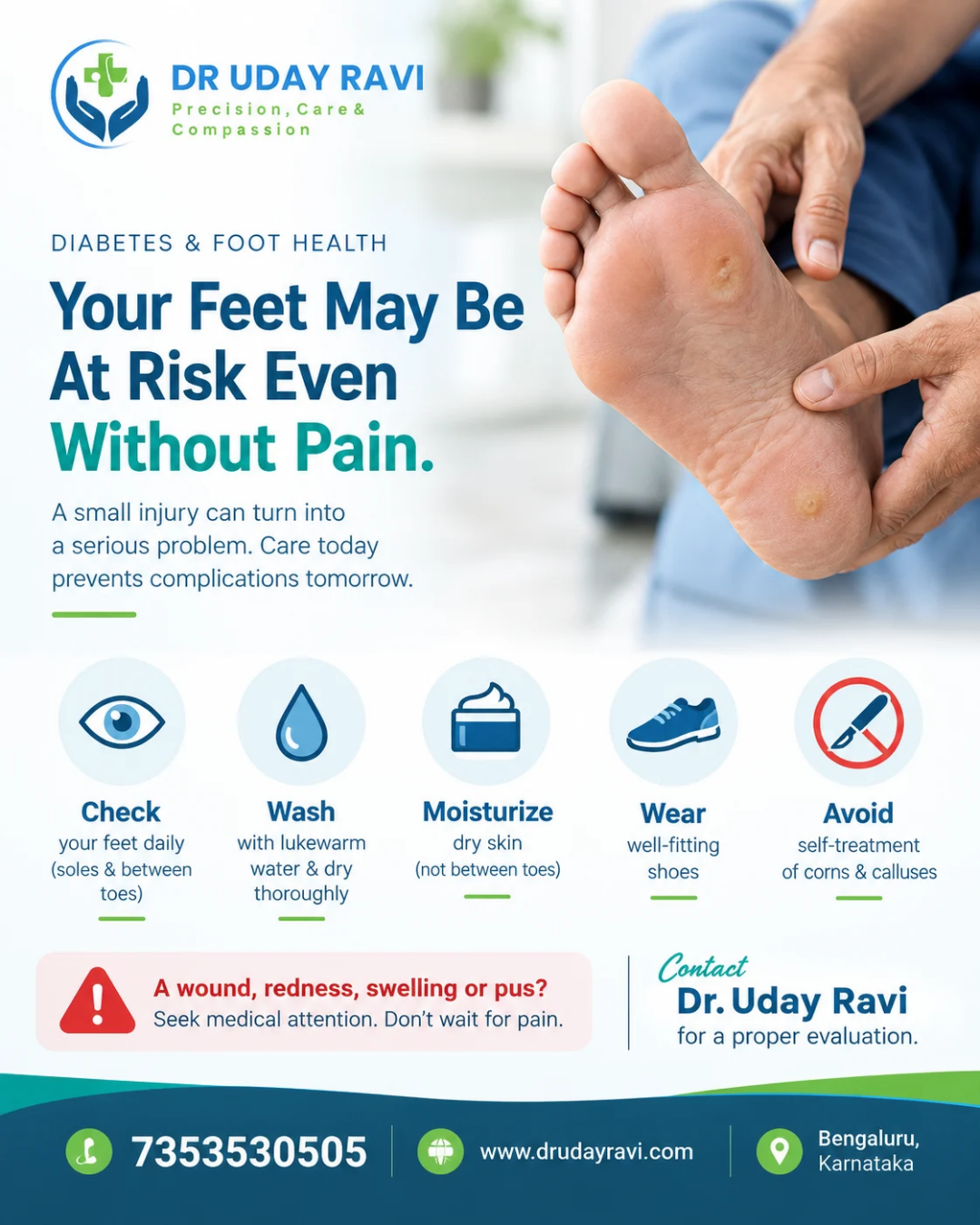 Diabetic Foot Care: 5 Essential Tips | Dr. Uday Ravi
