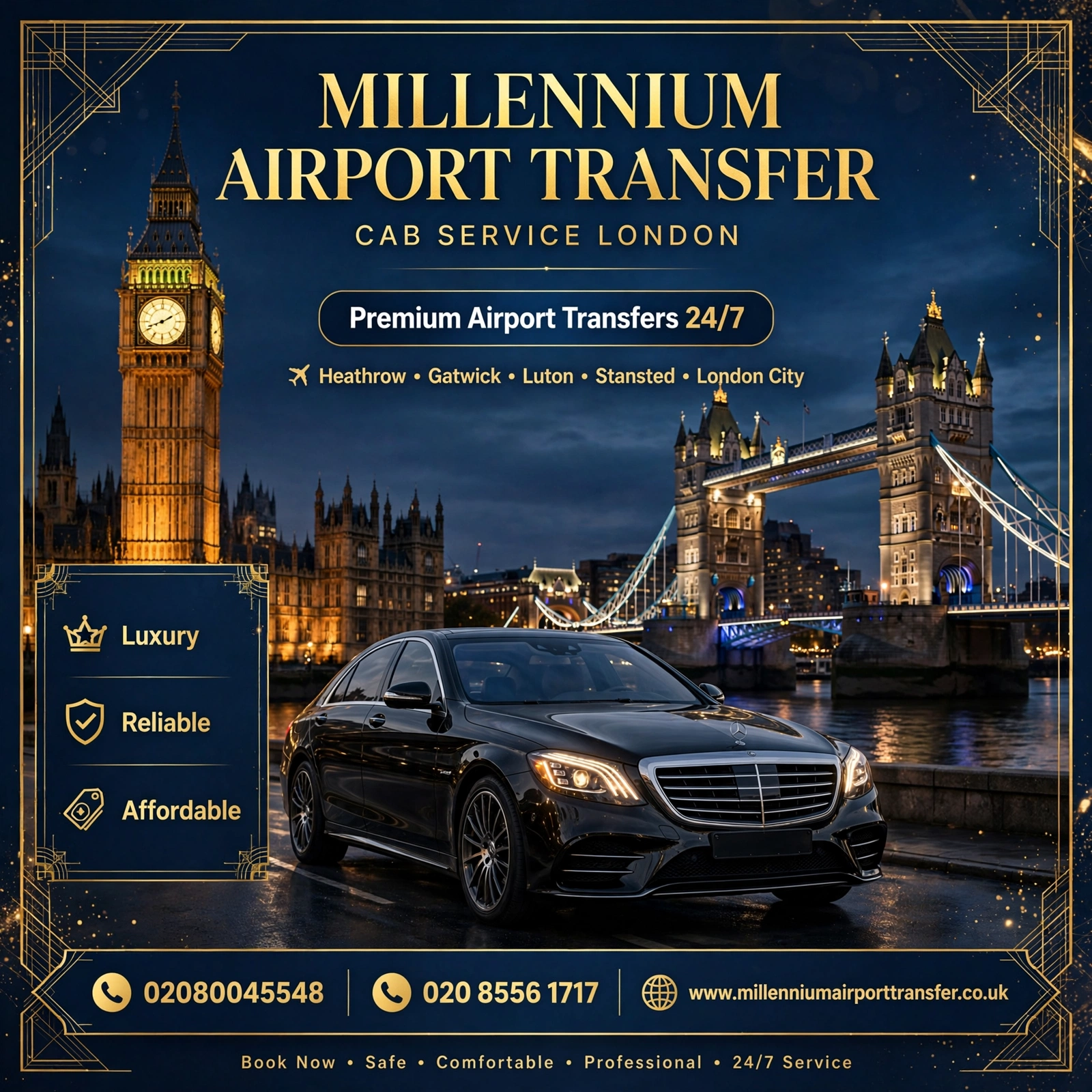 London Taxi Booking & Affordable Airport Transfers